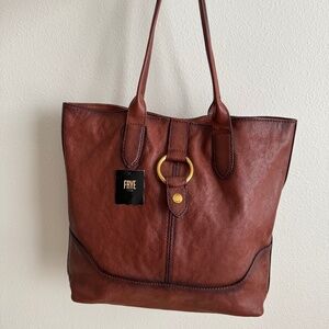 NWT Frye Leather Ring Tote